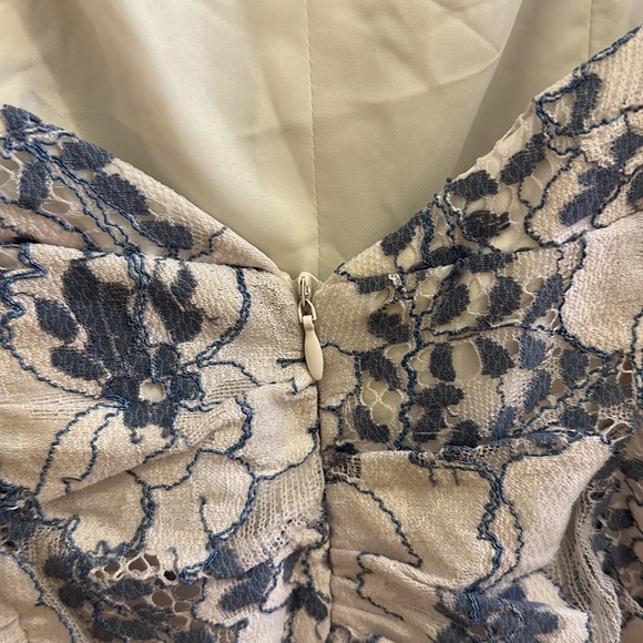 Storia Mini Lace Dress with Ruching - Picture 6 of 9